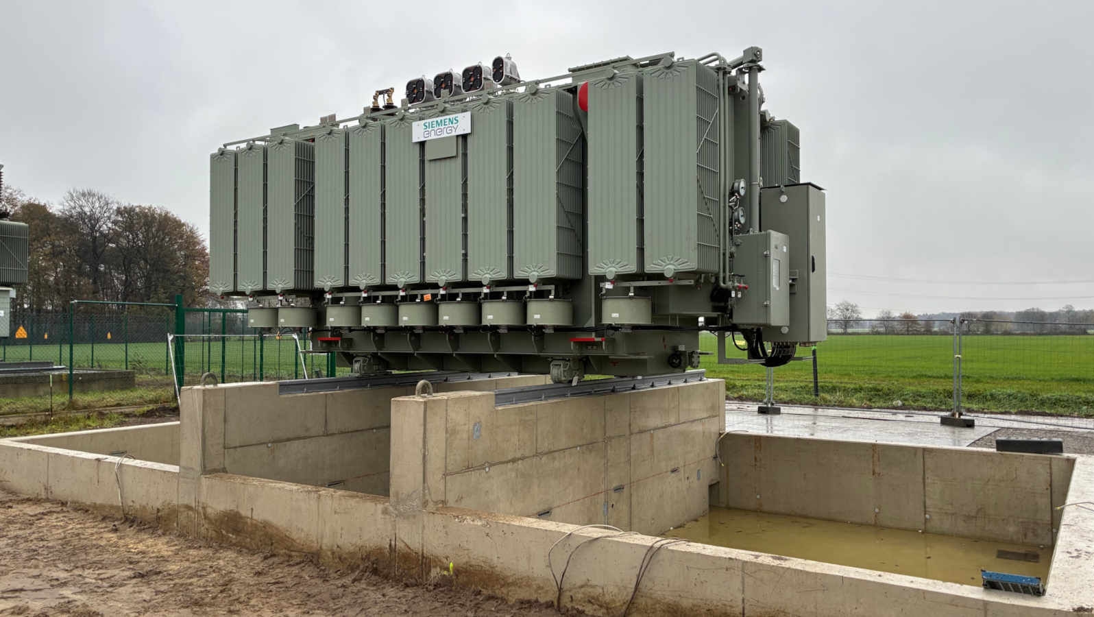 Transport of transformer to the Düwing substation