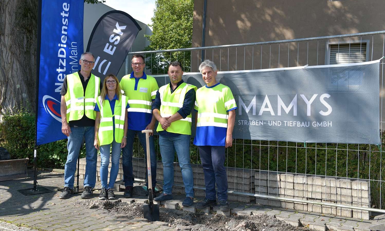 Groundbreaking ceremony with NRM Netzdienste Rhein-Main GmbH in Frankfurt am Main